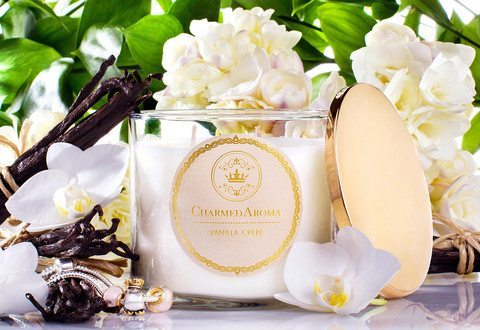 Charmed Aroma Candle Vanilla Crepe