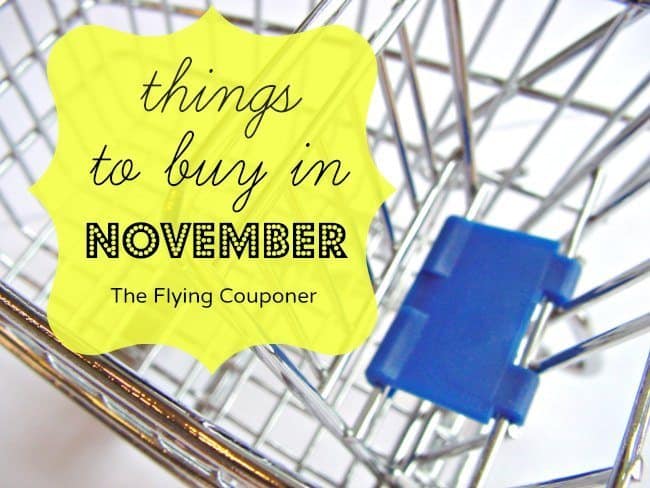 Things to buy in November cart