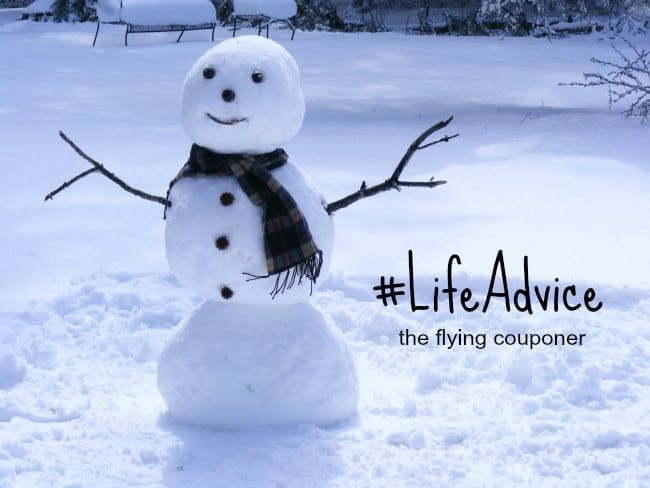 I choose to be happy #LifeAdvice Snowman