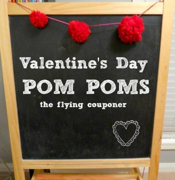 Valentine’s Day Pom Poms #DIY - The Flying Couponer