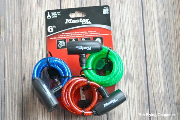Bike riding with Master Lock Keyed Cable Locks  The Flying Couponer