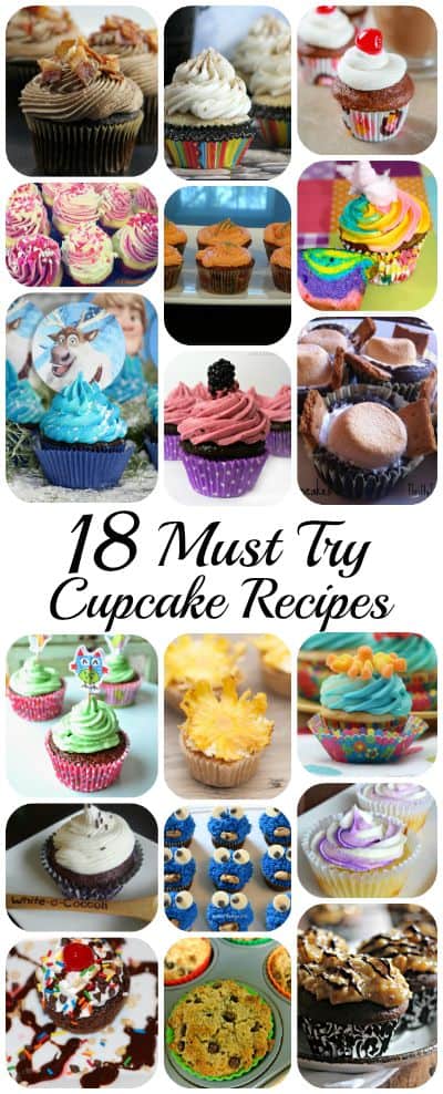 18 Must Try Cupcake Recipes Blogger Roundup by The Flying Couponer