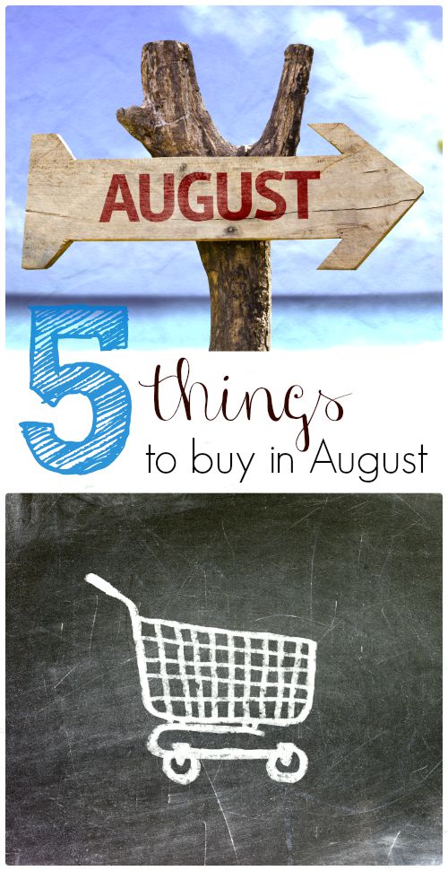 5 Things to buy in August. The Flying Couponer