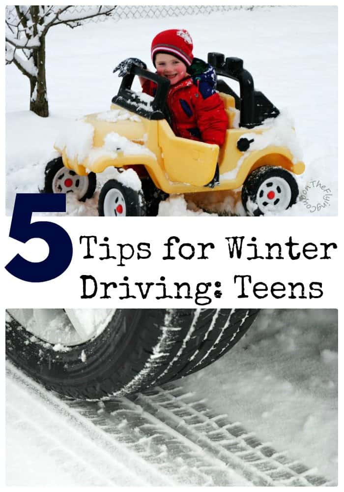 5 Tips for Winter Driving Teens. Snow tires. The Flying Couponer.