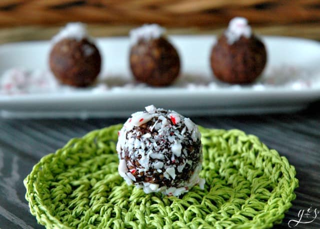 23 Christmas Desserts. Peppermint Cocoa Bites. The Flying Couponer.