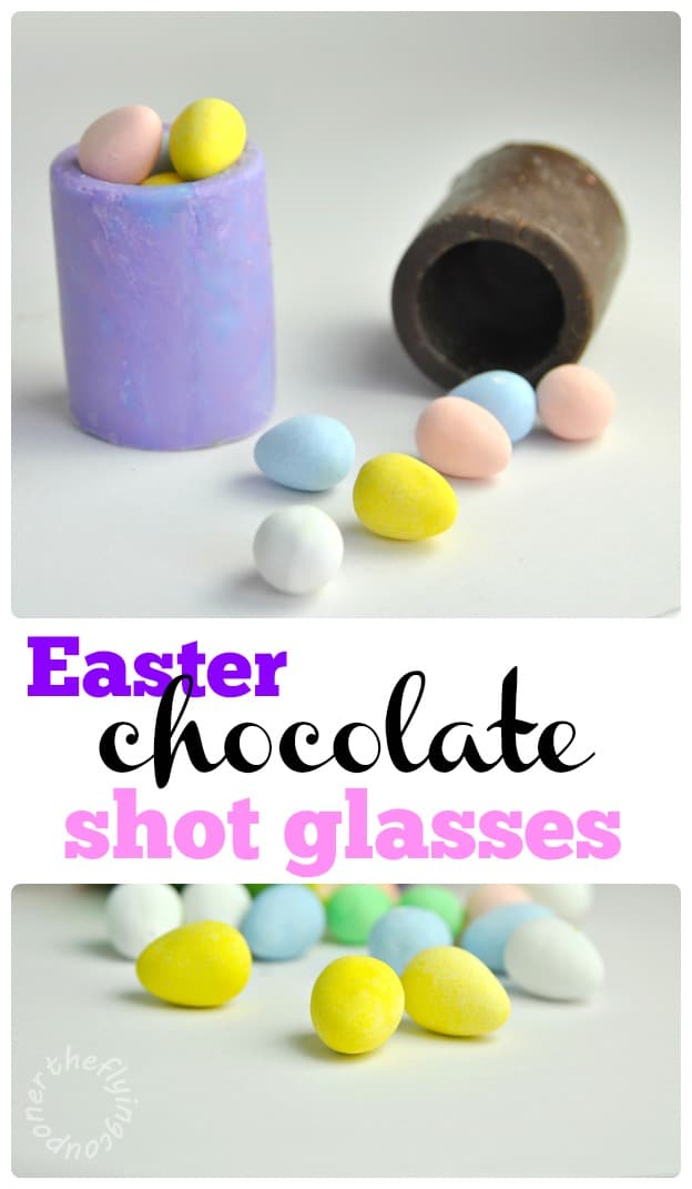 Easter Chocolate shot glasses recipe. The Flying Couponer.