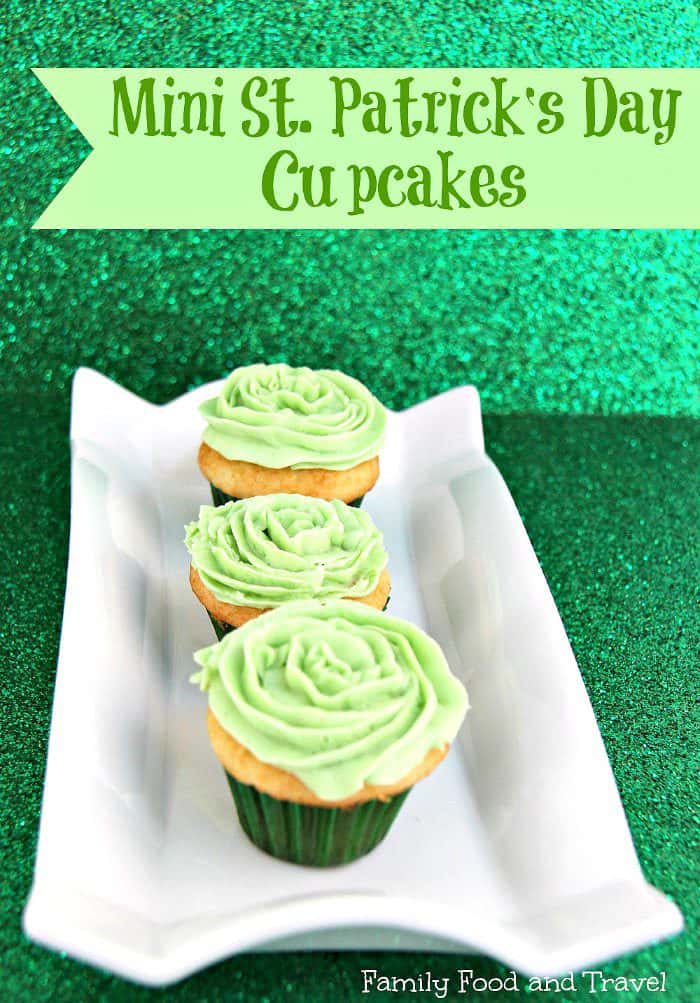 St. Patrick’s Day Desserts. Mini Cupcakes.