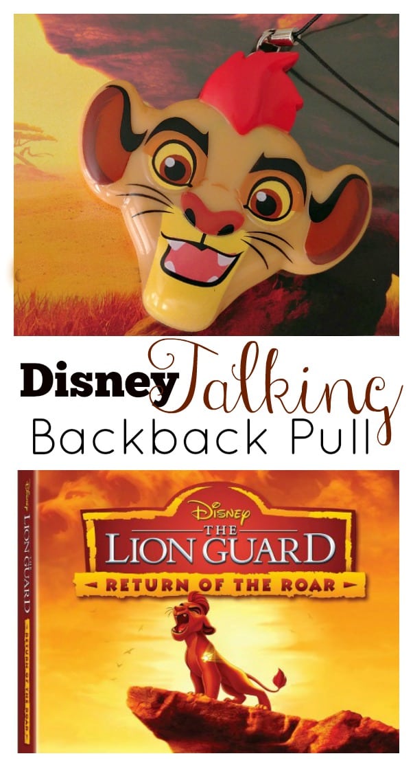 You must see The Lion Guard Return of the Roar. Backpack pull.