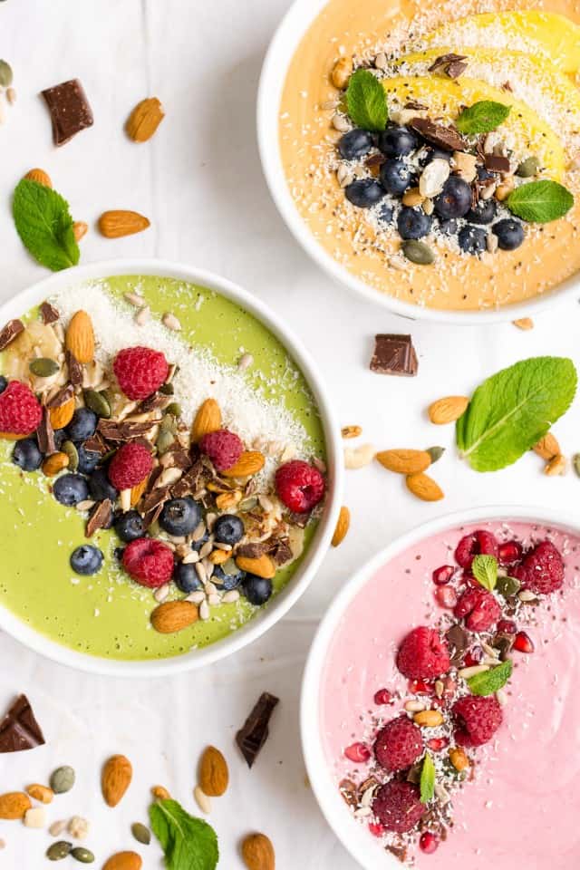 Healthy Breakfast Recipes. Smoothie Bowls.