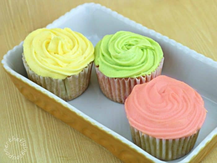 Spring Cupcakes with Homemade Frosting Recipe. The Flying Couponer. Family. Travel. Saving Money.