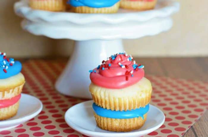 4th Of July Recipes. Cupcakes.