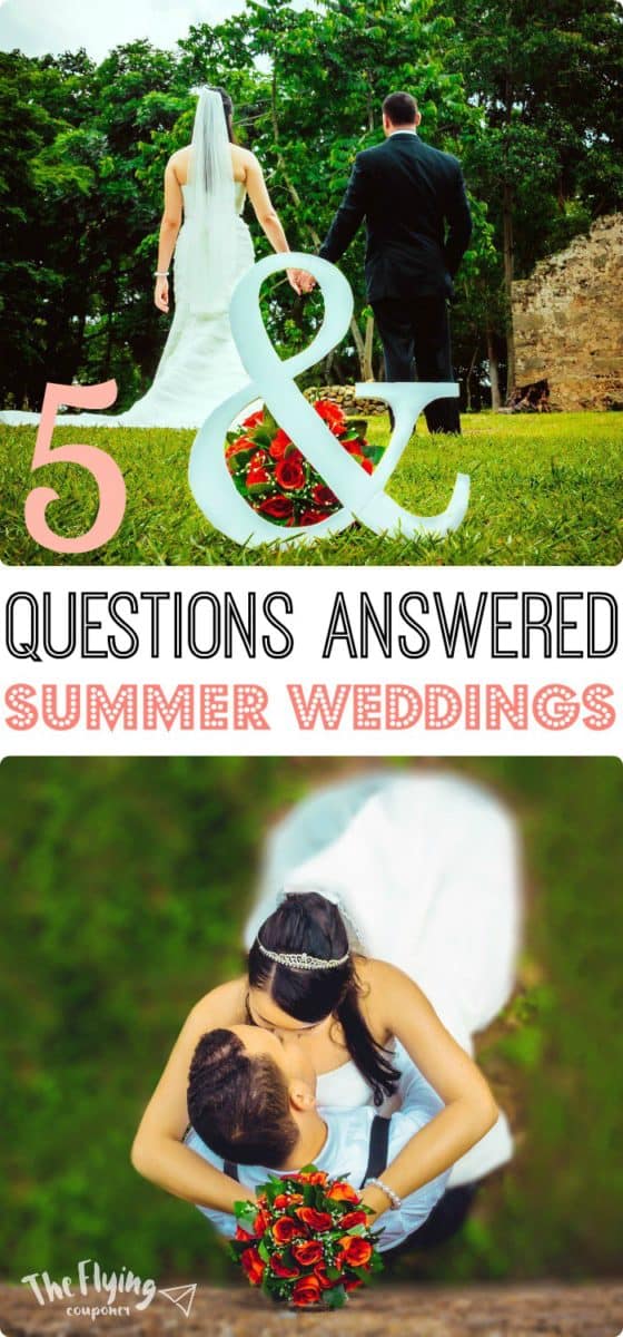 5 Questions answered about Summer Weddings. Beach wedding.