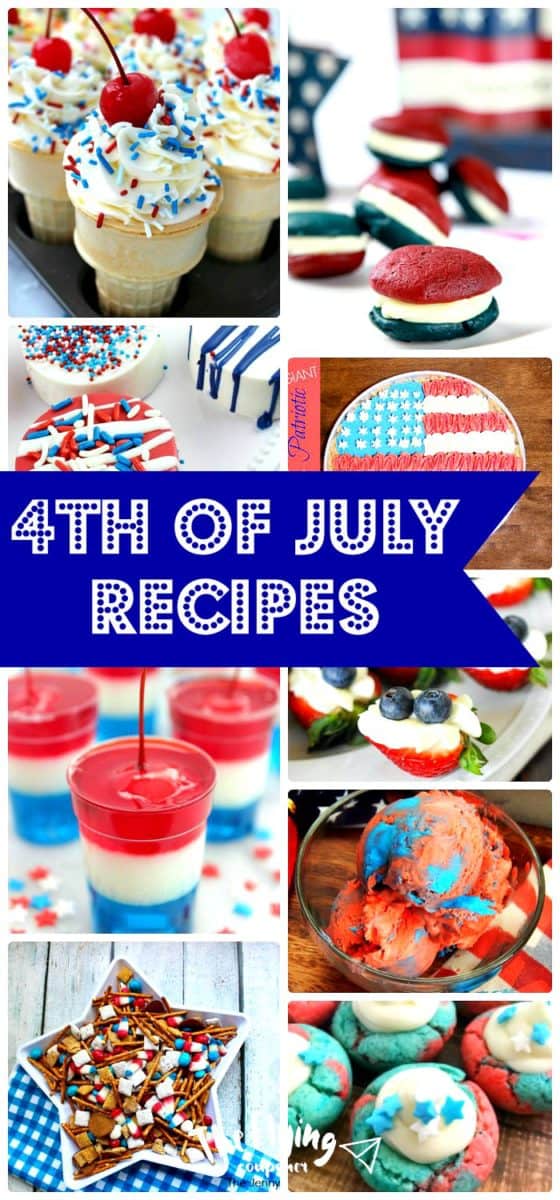 4th of July Recipes. Dessert Recipes.