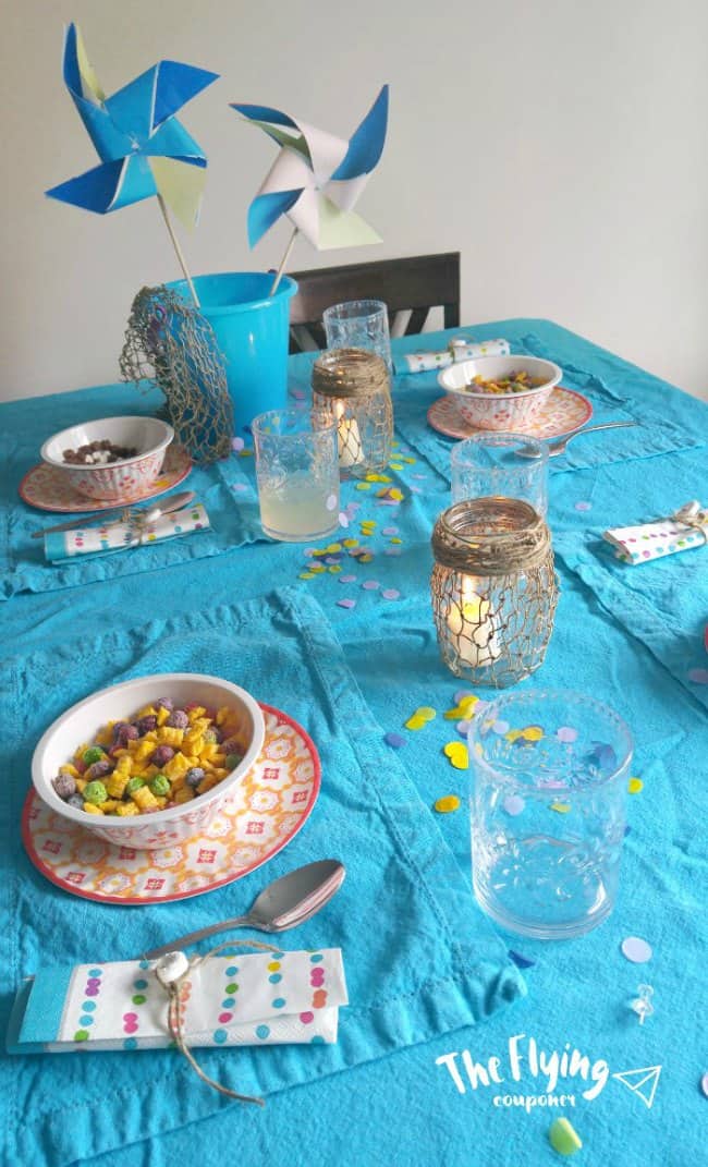 DIY Beach Themed Breakfast Table - The Flying Couponer