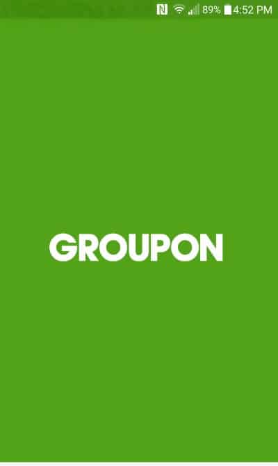 Saving Money with Groupon Coupons. Mobile App.