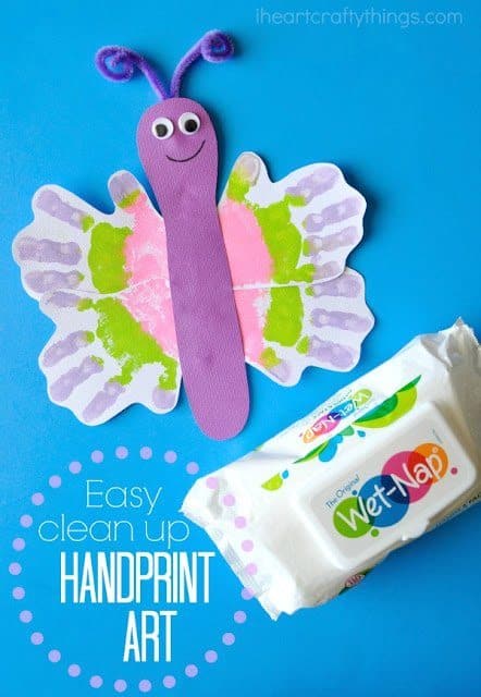 Handprint Butterfly. Roundup The Flying Couponer.