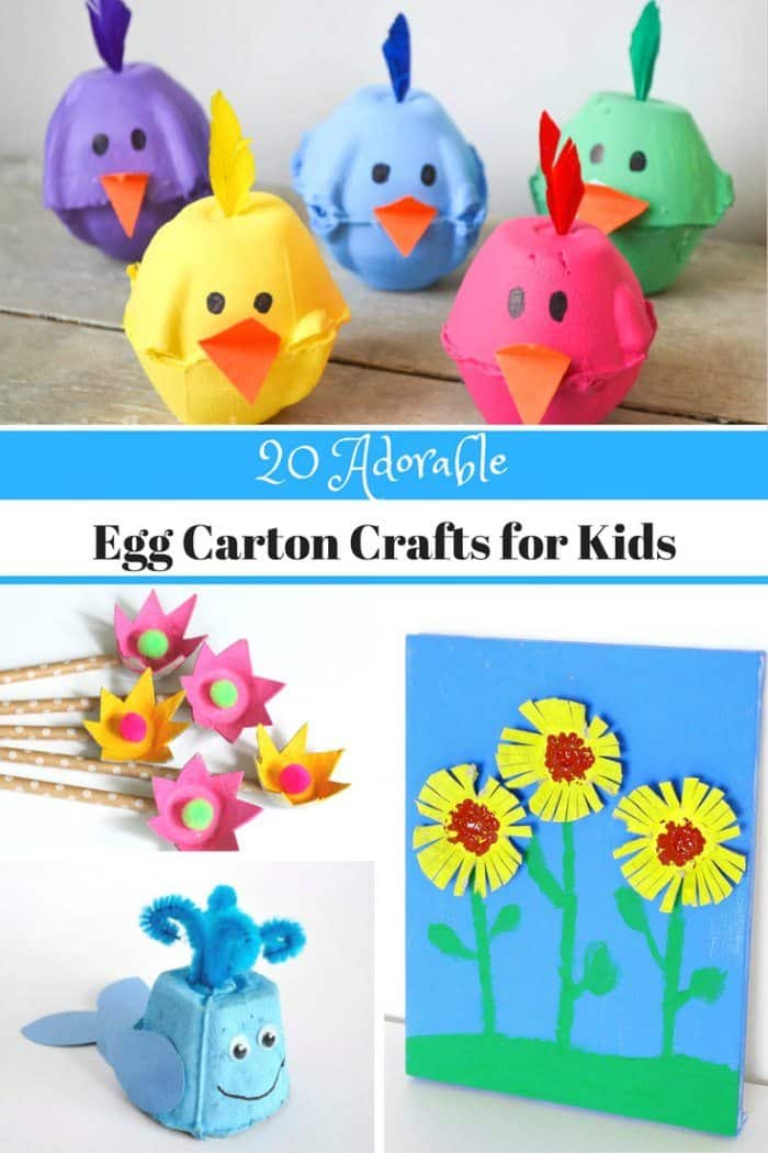 Egg Carton Crafts for Kids! Make one today!