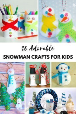20 Adorable Snowman Crafts for Kids - The Flying Couponer