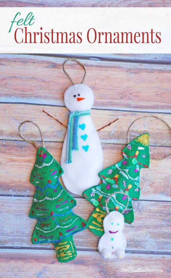 adorable-snowman-crafts-for-kids-felt-christmas-ornaments