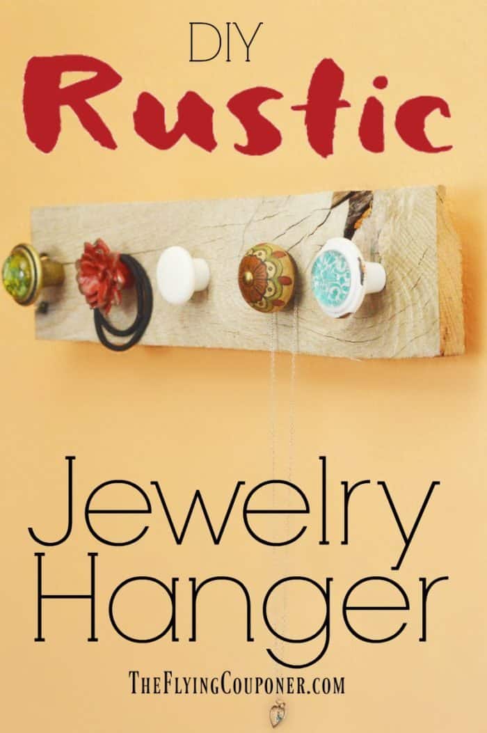 DIY Rustic Jewelry Hanger