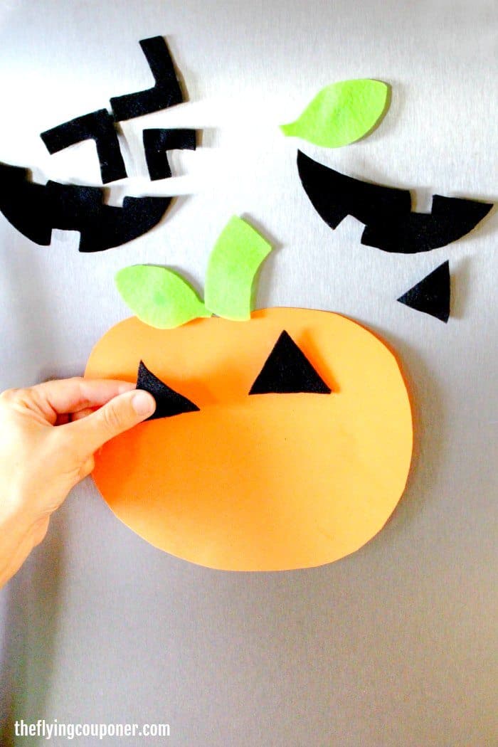 Halloween Jack O' Lantern Face Magnet for Sale by Mayoney