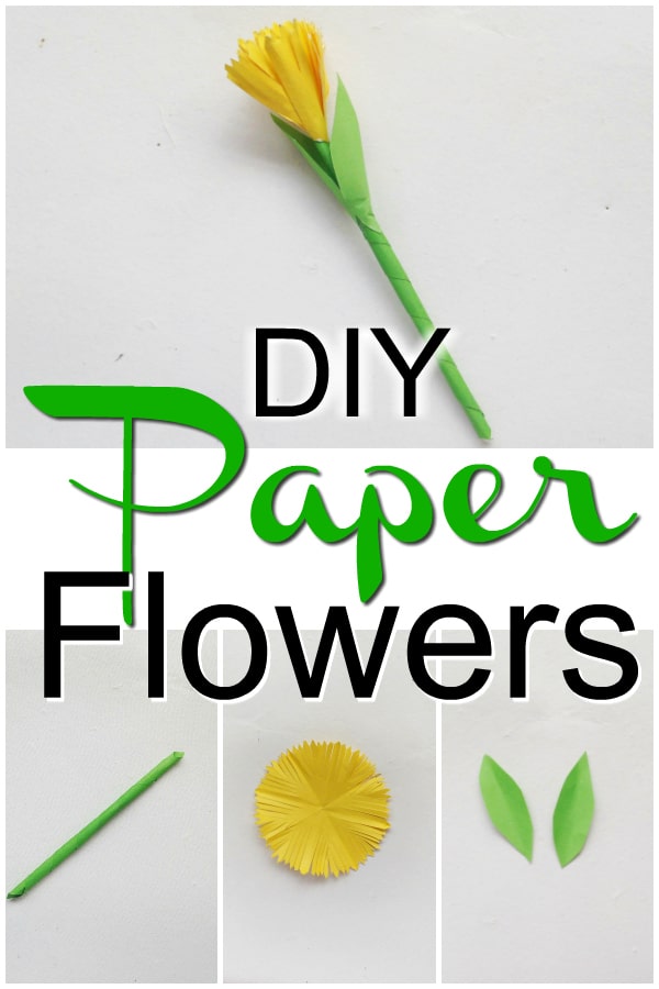 DIY Paper Flowers. These DIY Paper Flowers are such an easy craft to make and they are perfect for so many occasions including Easter, Mother's Day, birthday parties, etc. This tutorial includes templates and step by step instructions. Learn how to make Paper Flowers today!