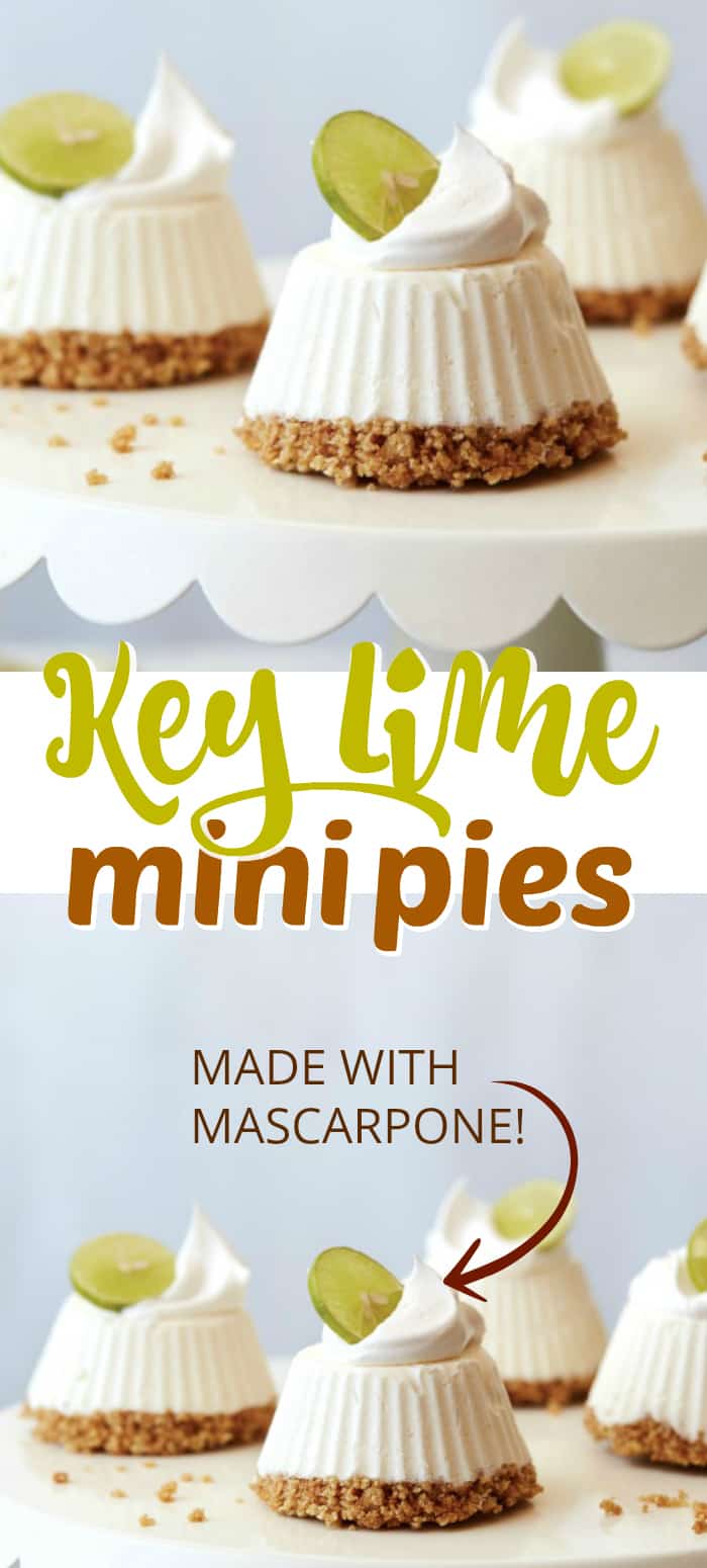 Mascarpone Key Lime Mini Pies