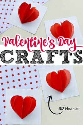 3D Heart Valentine's Day Crafts - The Flying Couponer